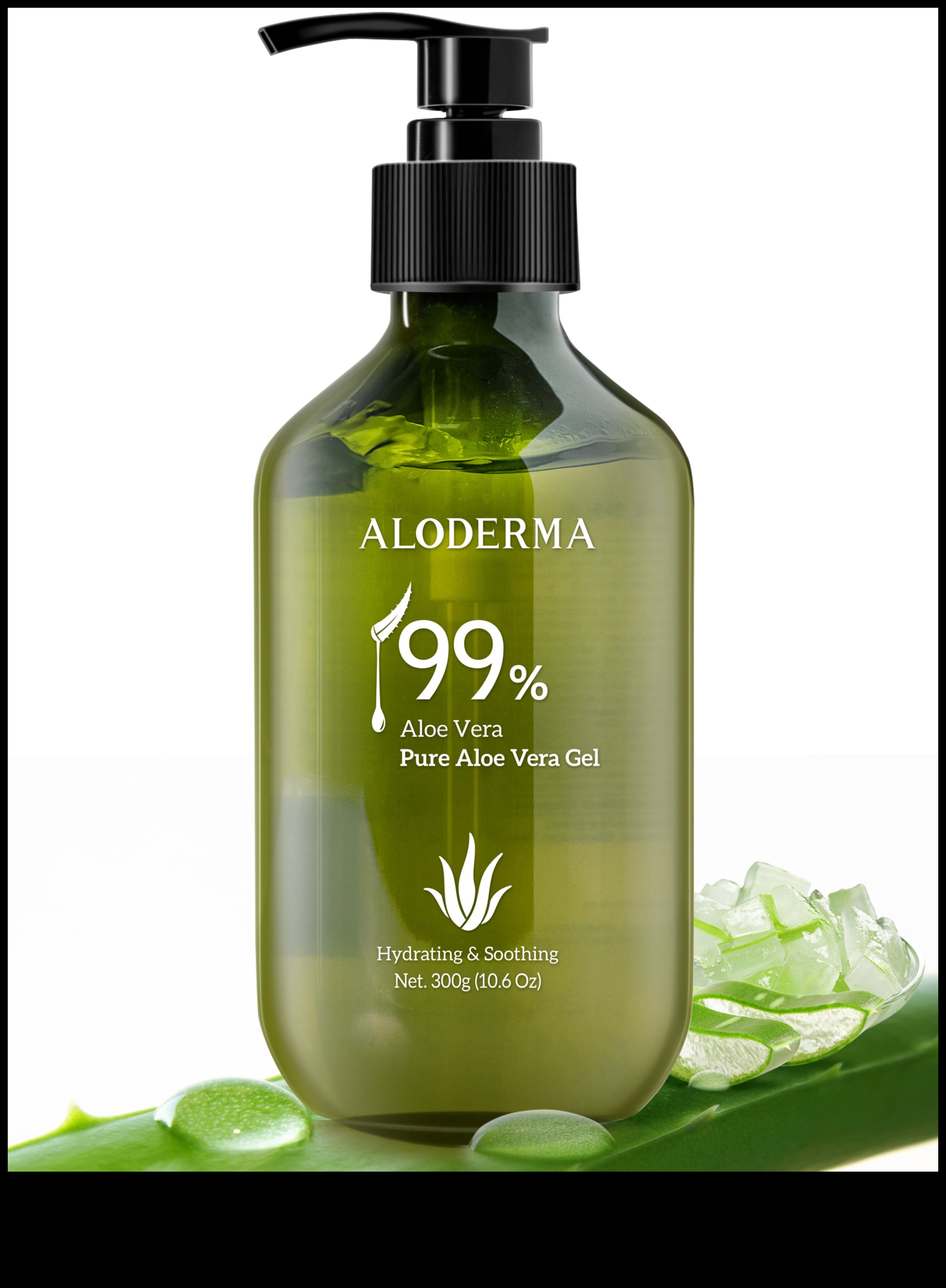 Aloe Treats Calmează și hrănește cu puterea Aloe Vera proaspătă 2 Tratamente cu Aloe: Răsfățați-vă cu puterea bunătății proaspete de Aloe Vera